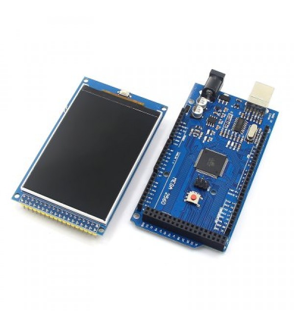 Arduino Mega 2560 R3 Development Board + 3.2 inch TFT IPS LCD ( 480 x 320 262K Color Full - Ang