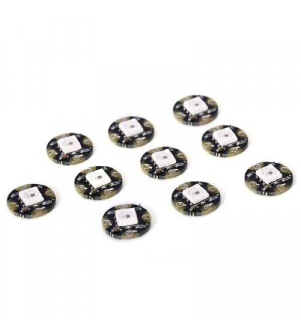 10PCS Mini WS2812 RGB Full-Color LED Circle Module