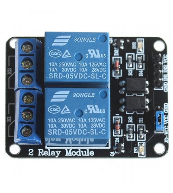 2 Channel 5V Relay Module for SCM Development  Home Appliance Control