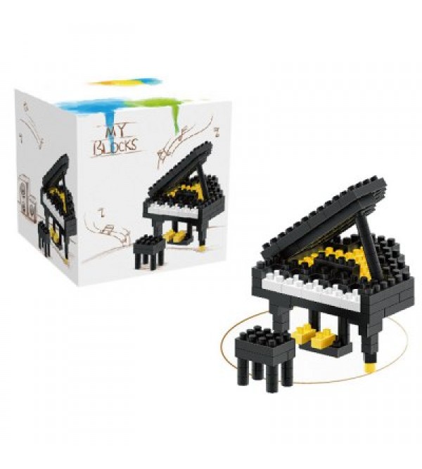 133Pcs Piano Shape Building Block Educational Decoration Toy for Spatial Thinking