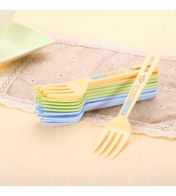 12PCS Colorful PP Fork