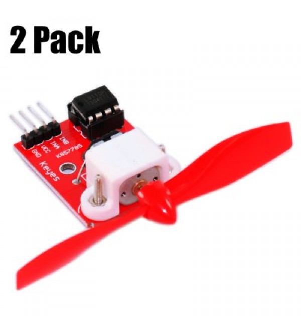 2 Pack Keyestudio L9110 Fan Module with Propeller