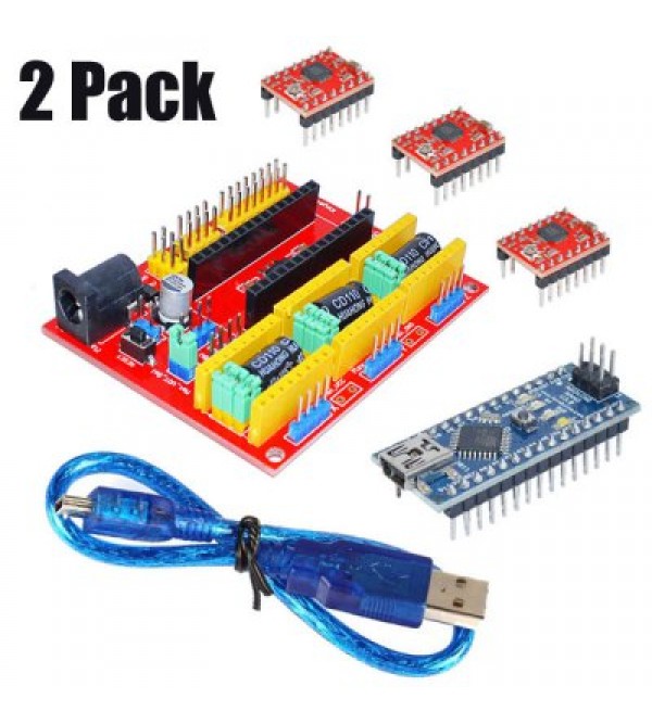 2 Pack 3D Printer Part CNC for Arduino