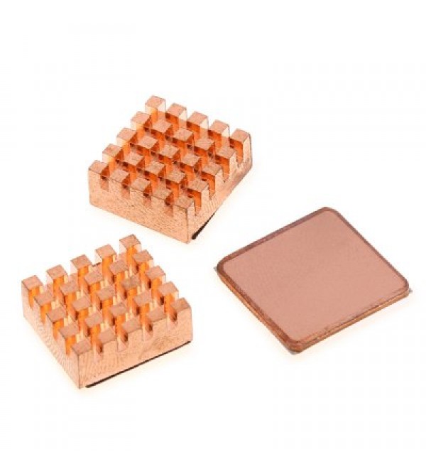 3PCS Cooling Copper Heatsinks Heat Sink DIY for Raspberry Pi