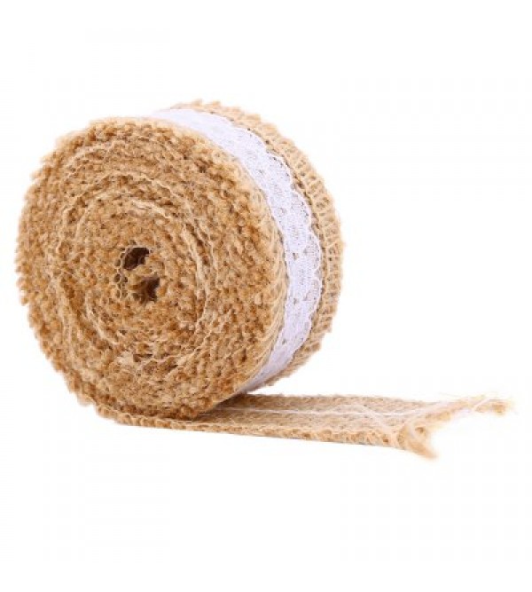 2M Jute Burlap Hessian Wedding Decorative Ribbon