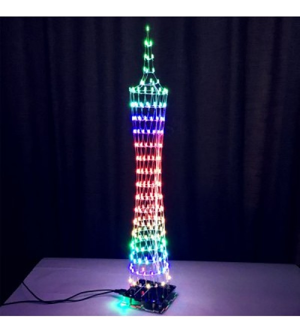 Canton Tower Stereoscopic LED Light Suite for DIY Project