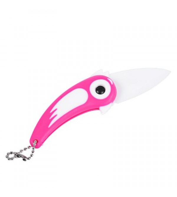 Parrot Shape Folding Fruit Vegetable Ceramic Knife