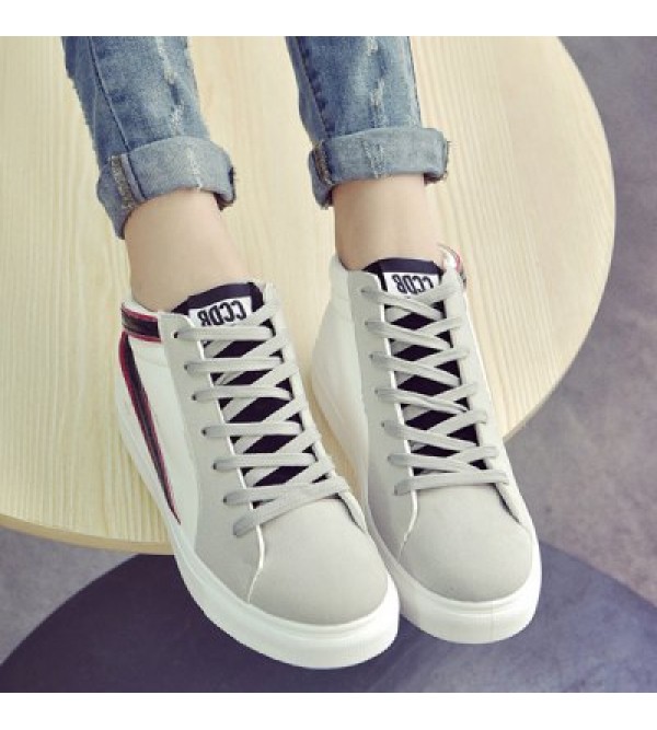 Casual Mid Top and Splicing Design Sneakers For Women