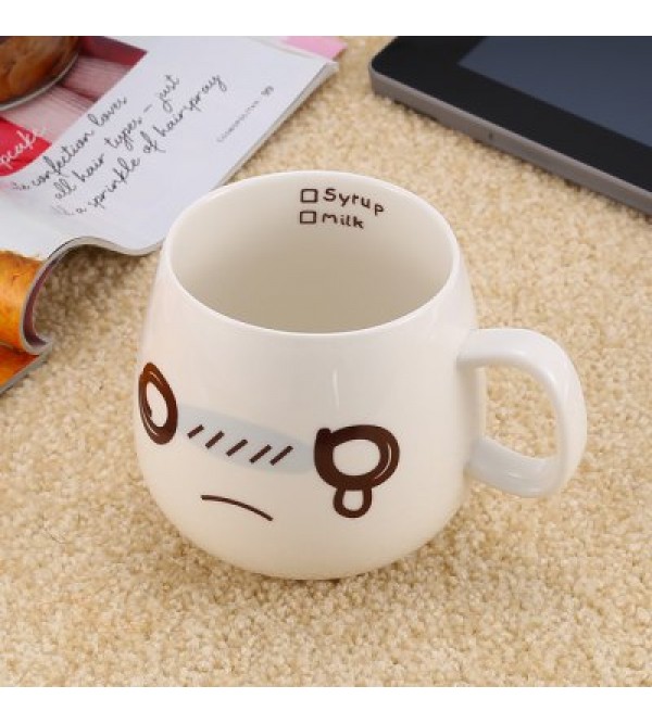 Cartoon Face Mug Ceramic Cup