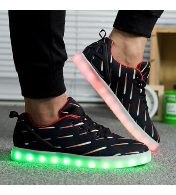 Led Luminous Meteor Pattern Lights Up Casual Shoes