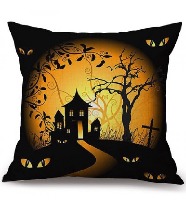 Decorative Soft Happy Halloween Pillow Case