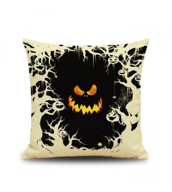 Halloween Monster Face Design Cushion Pillow Case