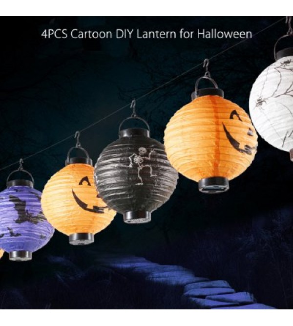 4PCS Cartoon DIY Round Lantern