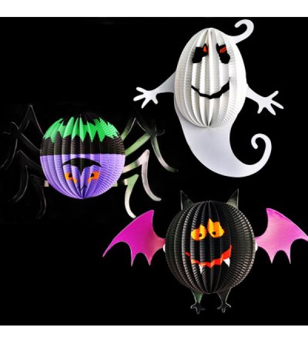 3PCS Cartoon DIY Halloween Lantern