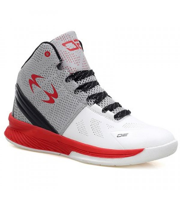 High Top Color Block Athletic Shoes