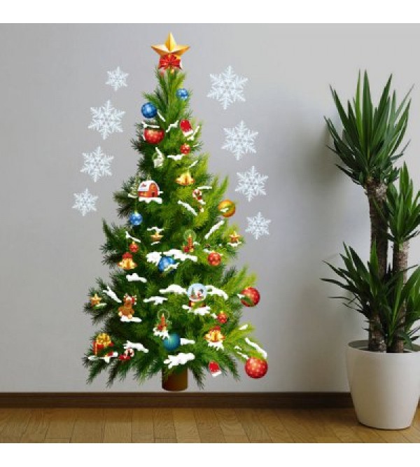 Christmas Tree Removable Room Decor Vinyl Wall Stickers Custom