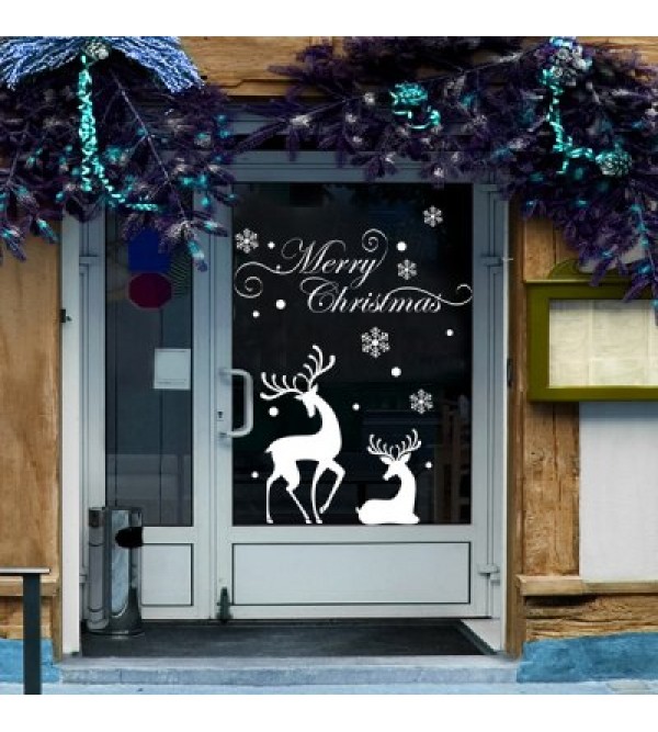 Christmas Reindeer Removable Wall Stencils