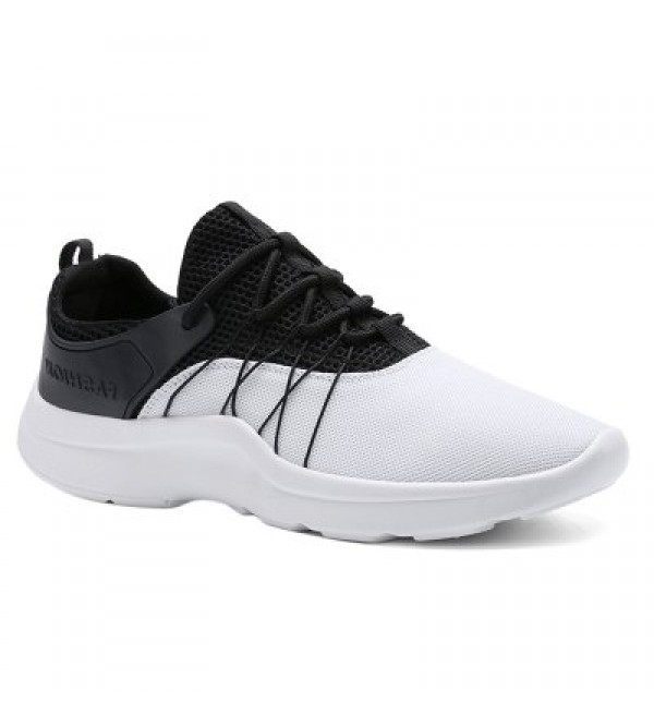 Lace Up Mesh Athletic Shoes