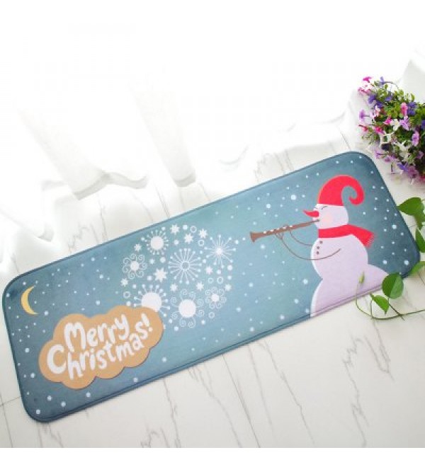 Christmas Flannel Anti-slip Soft Doormat