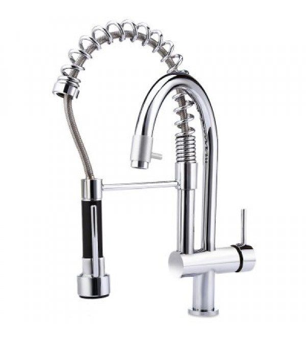 Pull-down Spray Double Swivel Kitchen Faucet