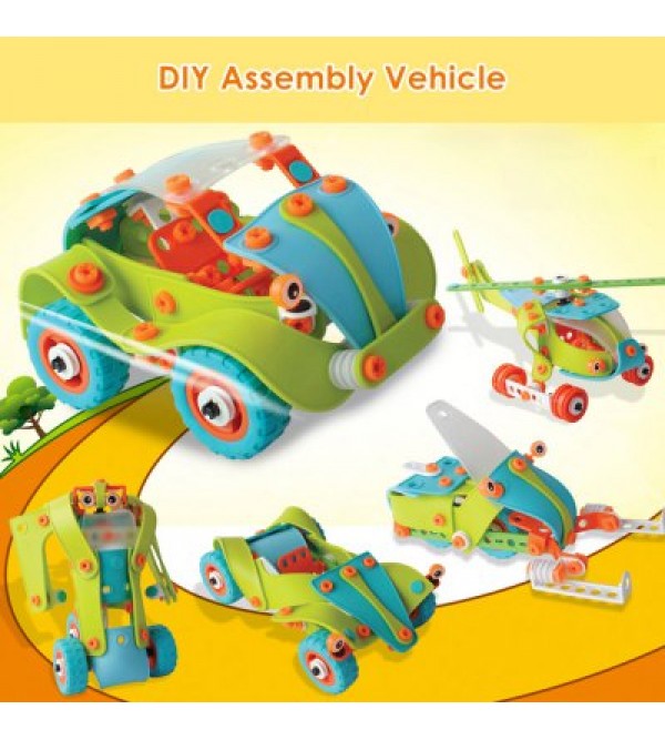 5 Model Car Educational 3D Puzzle Building Block Kit