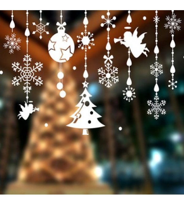 Merry Christmas DIY Pendants Decorative Wall Stickers