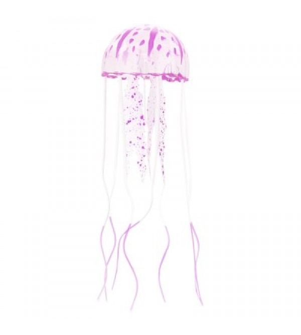 Fluorescent Jellyfish Ornament for Aquarium Fish Tank