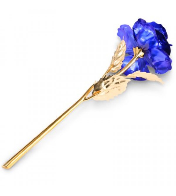 1PCS Gold Plated Rose Flower Birthday Gift