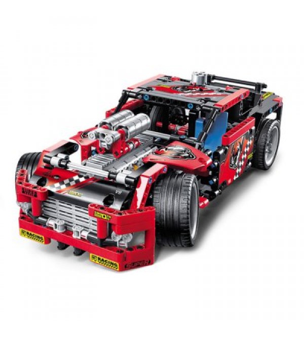  2 in 1 Vehicle Style ABS Cartoon Building Brick - 608pcs