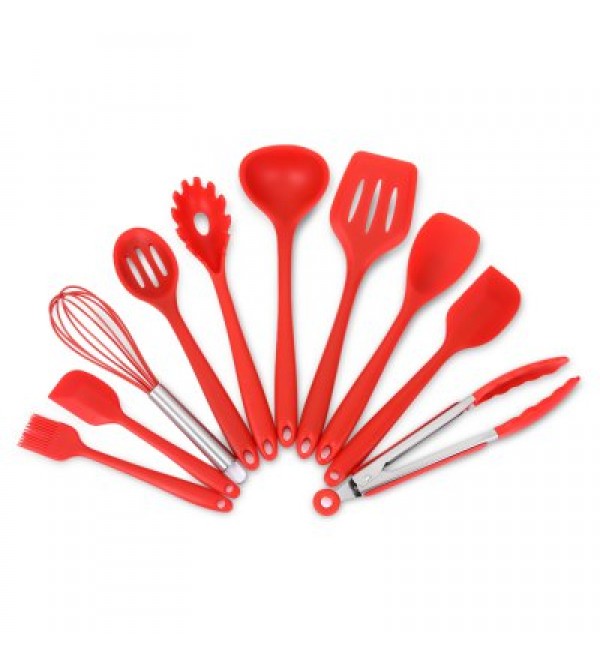 10PCS Silicone Kitchen Non-stick Utensil