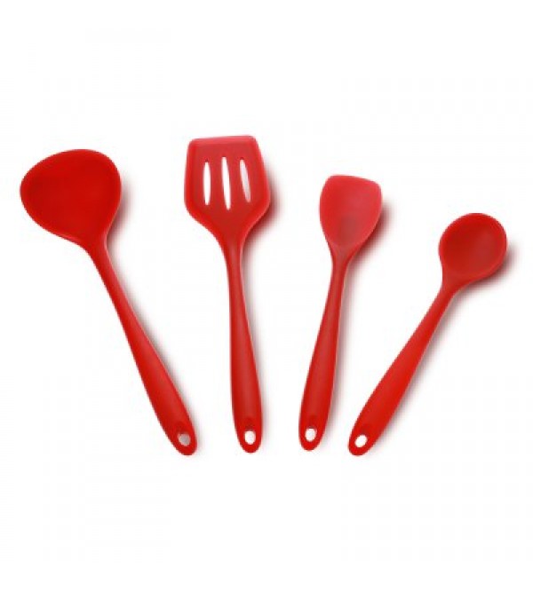 4PCS 4JT - 0112 Silicone Kitchen Non-stick Utensil