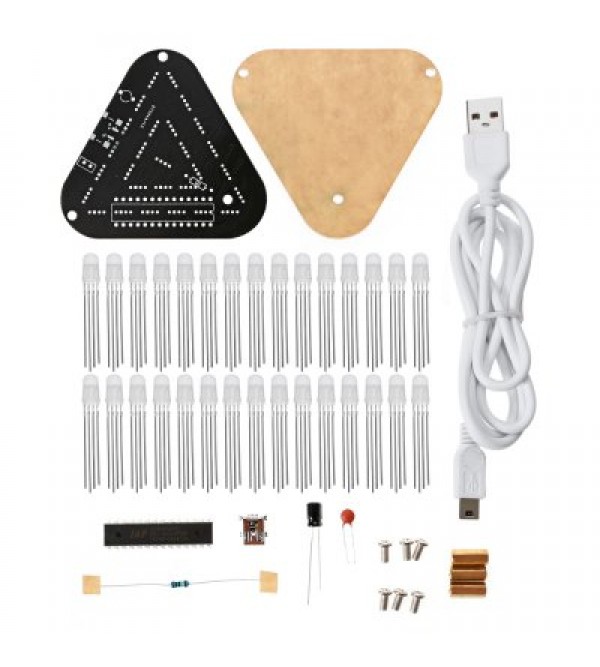 Touch Control RGB Full Color LED Triangular Pyramid Kit