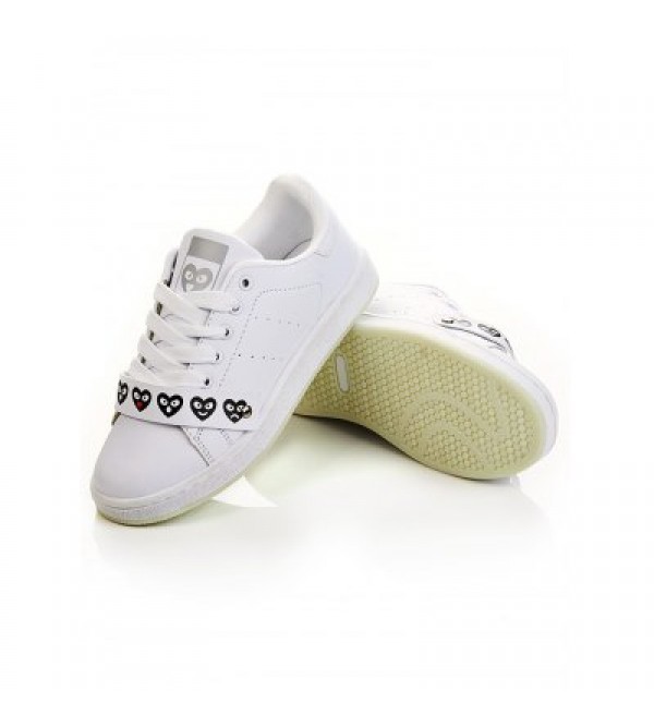 Lovely Heart White Trainers