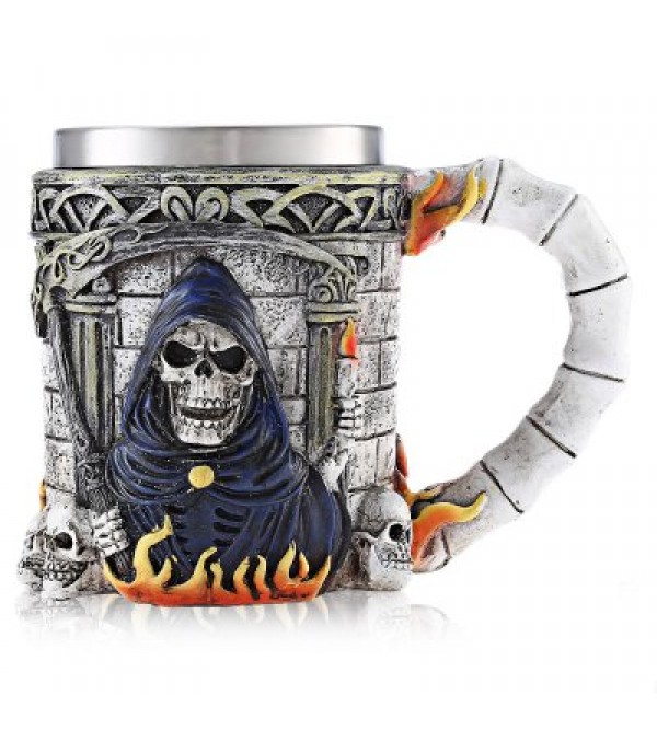 Cartoon Skull 3D Relief Mug