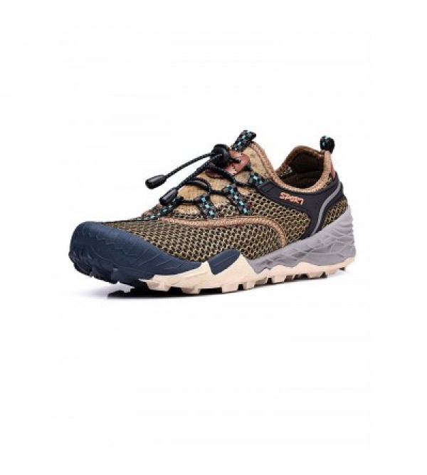 Air Mesh Drawstring Men Hiking Shoes